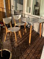 Tafeltje met stoelen IKEA (“nordmyra”), Huis en Inrichting, Complete eetkamers, Minder dan 4 stoelen, Scandinavisch, Zo goed als nieuw