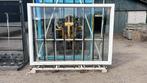 (242) Nieuw kunststof vast raamkozijn incl glas, Kunststof, Raamkozijn, Nieuw, 150 tot 225 cm