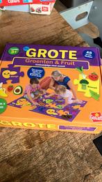 Grote vloerpuzzel groente en fruit, Ophalen, 10 tot 50 stukjes, Zo goed als nieuw, 2 tot 4 jaar