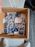 42 kleine blauwe tegeltjes 7 cm X 7 cm, Ophalen of Verzenden