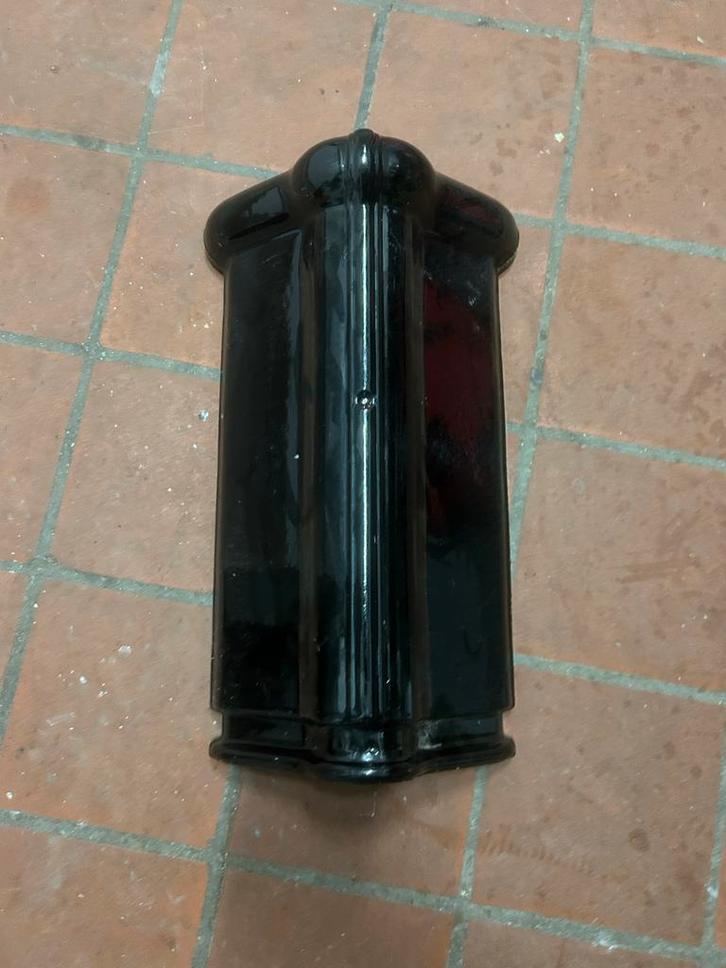 Zwarte Geglazuurde Nokvorst Ezelsrug, Doe-het-zelf en Verbouw, Dakpannen en Dakbedekking, Zo goed als nieuw, Dakpannen, Steen of Klei