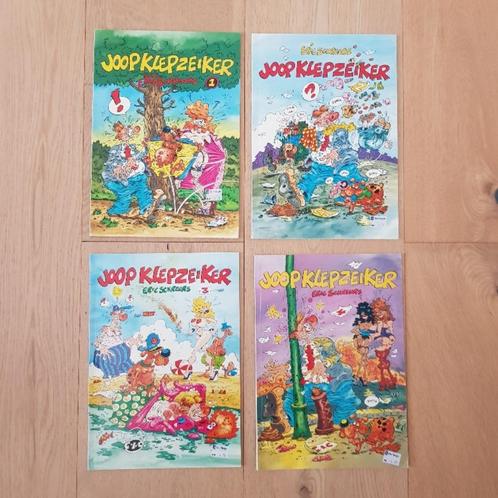 Deel 1 t/m 4 van Joop Klepzeiker. Van Eric Scheurs., Boeken, Stripboeken, Gelezen, Meerdere stripboeken, Ophalen of Verzenden