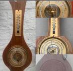 Vintage klassieke barometer wand model met temperatuurmeter, Ophalen of Verzenden, Gebruikt, Weerstation