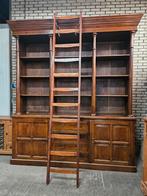 Prachtige boekenkast/wandkast/notariskast/bibliotheekkast, Huis en Inrichting, Kasten | Boekenkasten, Ophalen, 200 cm of meer