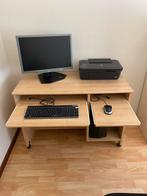 Bureau met aparte ruimte voor toetsenbord, Ophalen, Gebruikt, Bureau