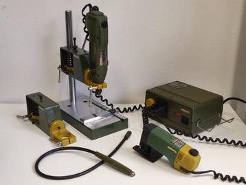 Proxxon micromot set: frees + zaag + boorstandaard + trafo beschikbaar voor biedingen