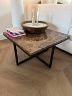 Salontafel van marmer Goossens, Huis en Inrichting, Tafels | Salontafels, Ophalen, 50 tot 100 cm, Rond, Zo goed als nieuw