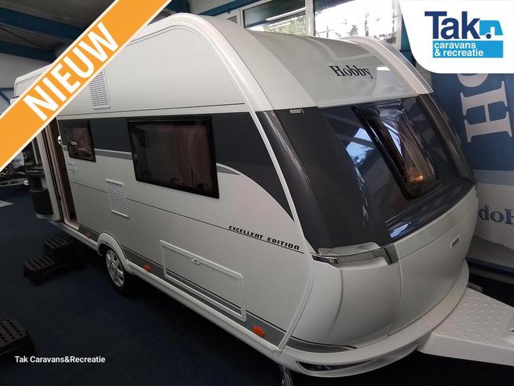 Hobby Excellent Edition 495 UL lengte bedden, Caravans en Kamperen, Caravans, Bedrijf, tot en met 4, 1000 - 1250 kg, Rondzit, Hobby