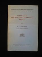 Genealogie. Inventaris van het Familie - Archief Brants., Ophalen of Verzenden, Gelezen