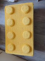 Gehaakte Lego Poef - Geel, Ophalen, Zo goed als nieuw, Overige typen