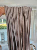 Taupe gordijnen incl gratis ikea gordijnrails, Ophalen, Zo goed als nieuw, 100 tot 150 cm