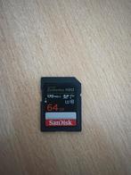 SanDisk Extreme PRO 64GB SDXC Kaart, Gebruikt, SDXC, Ophalen of Verzenden, Fotocamera