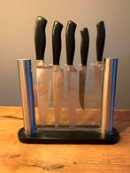 Messenset, Ophalen of Verzenden, Gebruikt, Rvs of Chroom, Bestekset