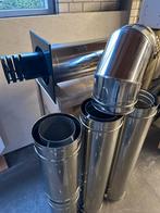 Rookkanaal, RVS pijp concentrisch geveldoorvoer, Ophalen, Nieuw, Rvs, 80 mm of meer