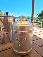 Prachtig antiek Italiaans aluminium Koffie blik €12,50, Verzamelen, Blikken, Ophalen of Verzenden, Zo goed als nieuw, Koffie