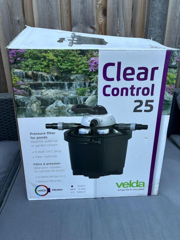 Velda Clear Control 25 Drukfilter met UVC, Tuin en Terras, Vijver-toebehoren, Gebruikt, Vijverfilter, Ophalen