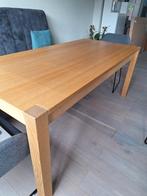 Eettafel: solide, oersterk, Huis en Inrichting, Tafels | Eettafels, Ophalen, Gebruikt, 50 tot 100 cm, Vijf personen of meer