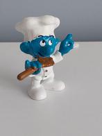Smurfen. Smurf Chefkok met lepel met Bruine saus, Verzenden, Zo goed als nieuw, Verschillende Smurfen, Poppetje, Figuurtje of Knuffel