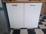 Net (keuken)kastje met houten blad en verstelbare poten, Ophalen, Gebruikt