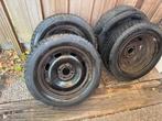 Stalen velgen met Winterbanden 4x108 Peugeot/Renault/Citroën, Auto-onderdelen, Banden en Velgen, Gebruikt, 15 inch, Banden en Velgen