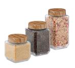 Glazen voorraad potten set van 3 stuks, Ophalen of Verzenden, Nieuw