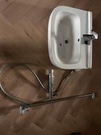 Wasbak met kraan + doucheset met thermokraan, Ophalen of Verzenden, Zo goed als nieuw, Chroom, Wastafel