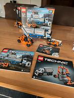 Technisch lego 42062+42088 Containerwagen,hijskraan,hoogwerk, Ophalen of Verzenden, Zo goed als nieuw