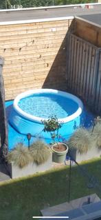 Buiten Bad rond - met pomp, Tuin en Terras, Ophalen, Gebruikt, Minder dan 80 cm, Opblaaszwembad