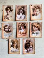 Brocante grote labels handgemaakt/scrapbooking, Ophalen of Verzenden