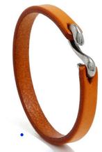 Leren armbanden., Ophalen of Verzenden, Nieuw, Zwart, Leer