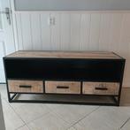 Te koop:  TV meubel mangohout, Ophalen, 25 tot 50 cm, Minder dan 100 cm