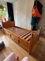 Massief Grenen Juniorbed 89x195 - Rustiek & Degelijk, Huis en Inrichting, Slaapkamer | Bedden, Ophalen, Gebruikt, Eenpersoons