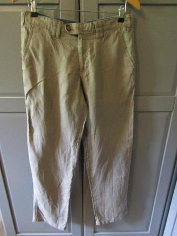 G537 Canda mt 48 broek beige linnen beschikbaar voor biedingen