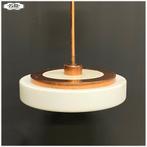 Vintage Space Age Lamp Hanglamp Opaline glas, Huis en Inrichting, Lampen | Hanglampen, Ophalen, Gebruikt, Glas, Nb