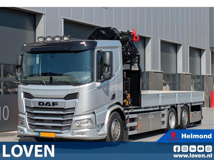 DAF XD 450 FAN + HMF 3220-K6 AUTOLAADKRAAN (bj 2025), Auto's, Vrachtwagens, Bedrijf, Achteruitrijcamera, Elektrische buitenspiegels