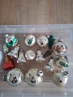 Mooie authentieke kerstballen, zilver, groen, rood., Ophalen of Verzenden