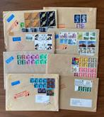 Groot Brittanie 8 grootformaat enveloppen, Verzenden, Gestempeld