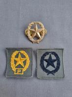 Pinspeld en patches schutter 1ste klasse pistool, Ophalen of Verzenden