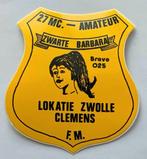 Sticker Zwarte Barbara 27 mc amateurs Zwolle (geel), Verzamelen, Stickers, Ophalen of Verzenden, Nieuw, Film, Tv of Omroep