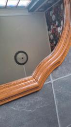Grote vintage houten spiegel., Ophalen, Overige vormen, 50 tot 100 cm, 100 tot 150 cm