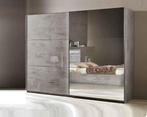 Schuifdeur kledingkast armoire marmer beton look -ACTIE-, Huis en Inrichting, Kasten | Kledingkasten, 200 cm of meer, Nieuw, Ophalen of Verzenden