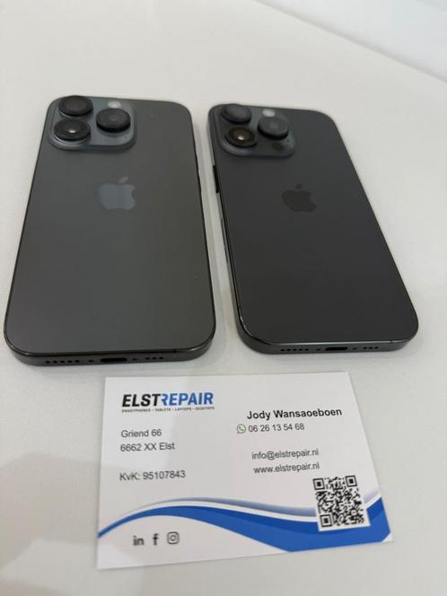 2x iPhone 15 Pro 256GB  1 jaar garantie €789,- per stuk., Telecommunicatie, Mobiele telefoons | Apple iPhone, Zo goed als nieuw