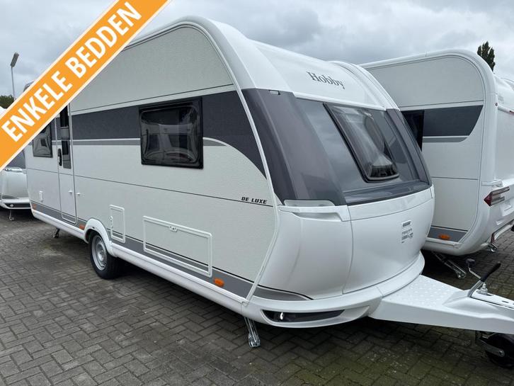 Hobby De Luxe 540 UL Model 2026, Caravans en Kamperen, Caravans, Bedrijf, tot en met 4, 1250 - 1500 kg, Rondzit, Hobby, 2 aparte bedden