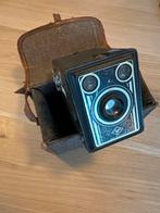 Agfa Box Camera met Tas - Vintage Analoge Camera, Ophalen of Verzenden, Gebruikt, Compact, Overige Merken
