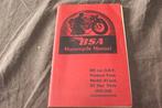 BSA A7 1947-1950 500cc OHV motorcycle owner's manual, Ophalen of Verzenden, Overige merken