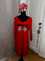 Carnavalsjurk Race Pit Crew Maat L, Carnaval, Maat 42/44 (L), Ophalen of Verzenden, Zo goed als nieuw