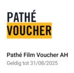 Pathe film voucher (2x), Tickets en Kaartjes, Twee personen, Vrijkaartje specifieke film