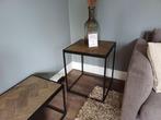 Bijzettafel Herringbone eiken visgraat, Huis en Inrichting, Ophalen, Minder dan 55 cm, O, O