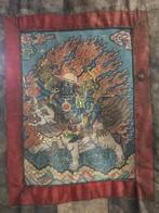 Tibetaanse Thangka met Mahakala, Ophalen