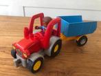 Tractor met aanhang duplo, Ophalen, Zo goed als nieuw, Complete set, Duplo